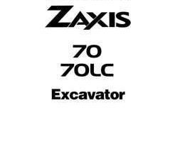 Troubleshooting Service Repair Manuals for Hitachi Zaxis Series model Zaxis70lc Excavators