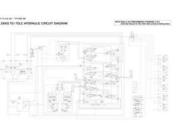 Hydraulic Circuit Diagram for Hitachi model Zaxis70 Excavators