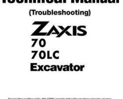 Troubleshooting Service Repair Manuals for Hitachi model Zaxis70lc Excavators