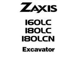Troubleshooting Service Repair Manuals for Hitachi Zaxis Series model Zaxis180lc Excavators