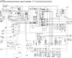 Hitachi Zaxis Series model Zaxis180lc Excavators Wiring Diagrams Manual