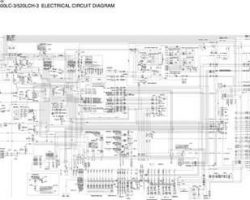 Hitachi Zaxis-3 Series model Zaxis520lch-3 Excavators Wiring Diagrams Manual