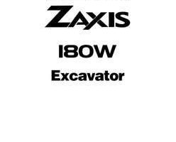 Troubleshooting Service Repair Manuals for Hitachi Zaxis Series model Zaxis180w Excavators