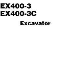 Hitachi Ex-3 Series model Ex400-3c Excavators Workshop Service Repair Manual