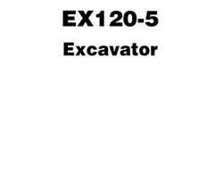 Hitachi Ex-5 Series model Ex120-5 Excavators Workshop Service Repair Manual