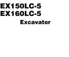 Hitachi Ex-5 Series model Ex150lc-5 Excavators Workshop Service Repair Manual
