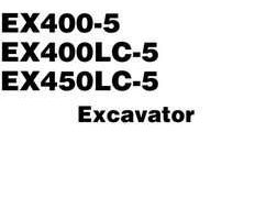 Hitachi Ex-5 Series model Ex400lc-5 Excavators Workshop Service Repair Manual