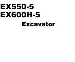 Hitachi Ex-5 Series model Ex550lc-5 Excavators Workshop Service Repair Manual
