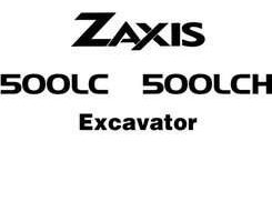 Hitachi Zaxis Series model Zaxis500lc Excavators Workshop Service Repair Manual