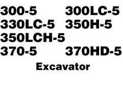 Hitachi Ex-5 Series model Ex300-5 Excavators Workshop Service Repair Manual