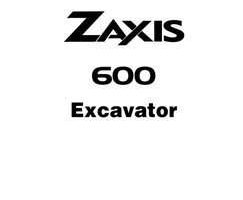 Hitachi Zaxis Series model Zaxis600lc Excavators Workshop Service Repair Manual