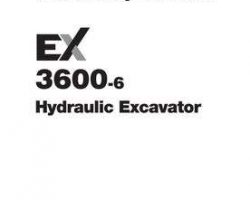 Hitachi Ex-6 Series model Ex3600-6 Engine Workshop Service Repair Manual