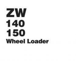 Hitachi model Zw140 Loaders Workshop Service Repair Manual