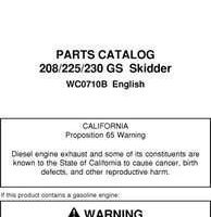 Parts Catalogs for Timberjack 200 Series model 230 Gs Skidders