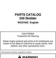 Parts Catalogs for Timberjack model 550 Skidders