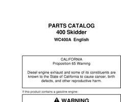 Parts Catalogs for Timberjack 400 Series model 400a Skidders