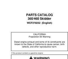 Parts Catalogs for Timberjack 60 Series model 360 Skidders