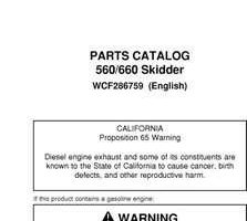 Parts Catalogs for Timberjack 60 Series model 660 Skidders