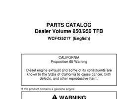 Parts Catalogs for Timberjack model 950 Tracked Feller Bunchers