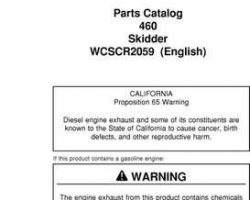 Parts Catalogs for Timberjack model 460 Skidders