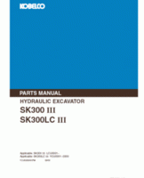Parts Catalog for Kobelco Excavators model SK300LC