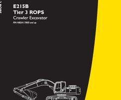 New Holland CE Excavators model E215B Operator's Manual