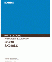 Parts Catalog for Kobelco Excavators model SK210LC