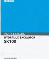 Parts Catalog for Kobelco Excavators model SK100