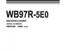Komatsu Backhoe Loaders Model Wb97R-5-Tier 3 Owner Operator Maintenance Manual - S/N F90001-UP