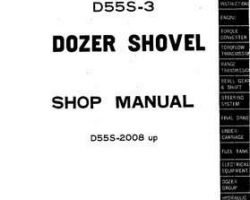 Komatsu Bulldozers Model D55S-3 Shop Service Repair Manual - S/N 2008-UP