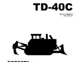 Komatsu Bulldozers Model Td-40C Shop Service Repair Manual - S/N 1501-UP