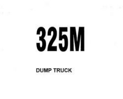Komatsu Dump Trucks Rigid Model 325M Shop Service Repair Manual - S/N BFA30-AA-BFA30-CK
