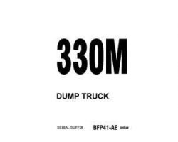 Komatsu Dump Trucks Rigid Model 330M-Sa12V140Z-1 Eng Owner Operator Maintenance Manual - S/N BFP41-AE-UP