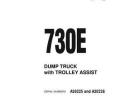 Komatsu Dump Trucks Rigid Model 730E Shop Service Repair Manual - S/N A30225-A30226