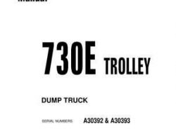 Komatsu Dump Trucks Rigid Model 730E Shop Service Repair Manual - S/N A30392-A30393