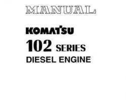 Komatsu Engines Model 102 Series-C Shop Service Repair Manual