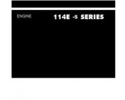 Komatsu Engines Model 114E-5 Shop Service Repair Manual - S/N ALL