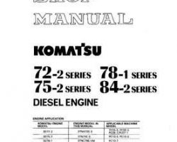 Komatsu Engines Model 3D72-2 Shop Service Repair Manual