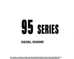 Komatsu Engines Model 3D95S-W-1 Shop Service Repair Manual - S/N ALL