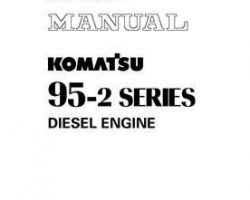 Komatsu Engines Model 4D95Le-2 Shop Service Repair Manual