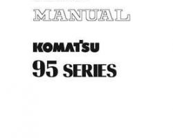 Komatsu Engines Model 4D95Lwe-5 Shop Service Repair Manual - S/N ALL