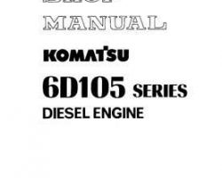 Komatsu Engines Model 6D105 Series Shop Service Repair Manual