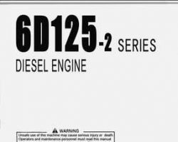 Komatsu Engines Model 6D125-2 Series Shop Service Repair Manual