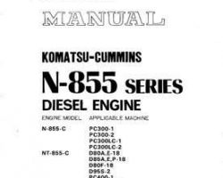 Komatsu Engines Model N-855-C-1 Shop Service Repair Manual