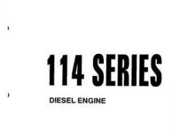 Komatsu Engines Model Saa6D114-1 Shop Service Repair Manual - S/N 10001-UP