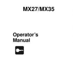 Komatsu Excavators Crawler Model Mx35 Owner Operator Maintenance Manual - S/N 6001-UP