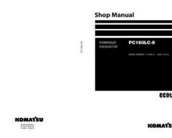Komatsu Excavators Crawler Model Pc160Lc-8 Shop Service Repair Manual - S/N C20001-UP