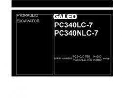 Komatsu Excavators Crawler Model Pc340Lc-7-Tier 3 Shop Service Repair Manual - S/N K45001-UP