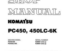 Komatsu Excavators Crawler Model Pc450Lc-6-K Shop Service Repair Manual - S/N K30001-K32000