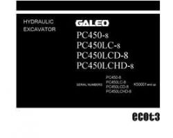 Komatsu Excavators Crawler Model Pc450Lcd-8 Shop Service Repair Manual - S/N K50001-UP